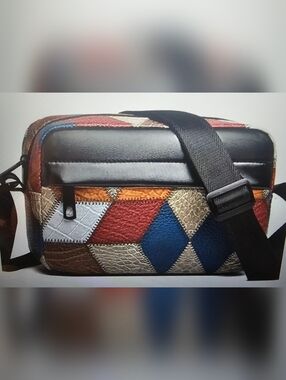 Multicolor Patchwork Women’s Crossbody Bag Lightweight Nylon